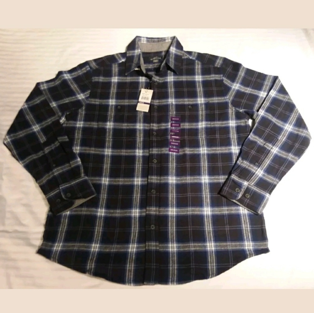 Eddie Bauer Men's Medium Plaid Button Down Shirts